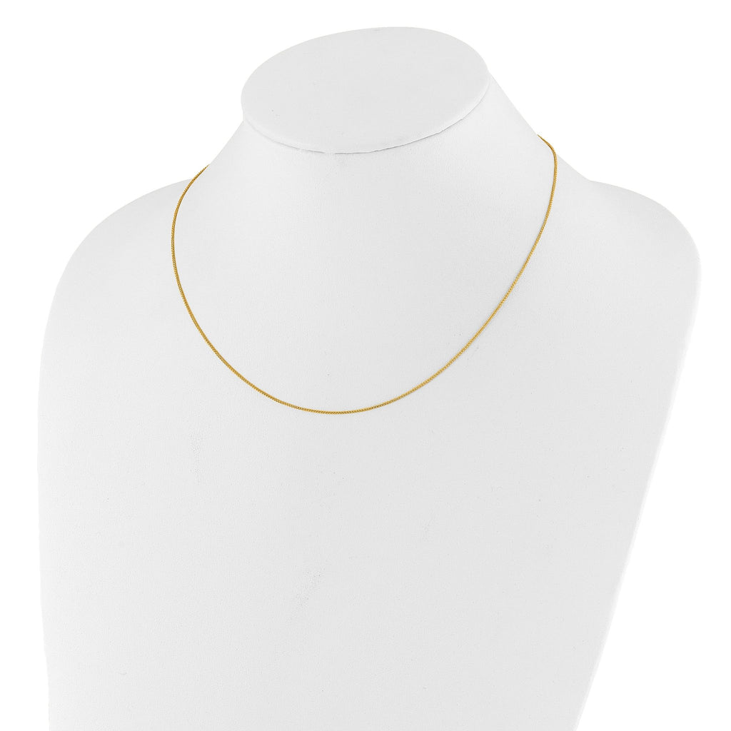 0.8mm 10K Yellow Gold Baby Spiga Chain