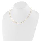 0.8mm 10K Yellow Gold Baby Spiga Chain