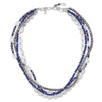 Sterling Silver FWC Pearl/Quartz Adjustable 17in or 40in Necklace