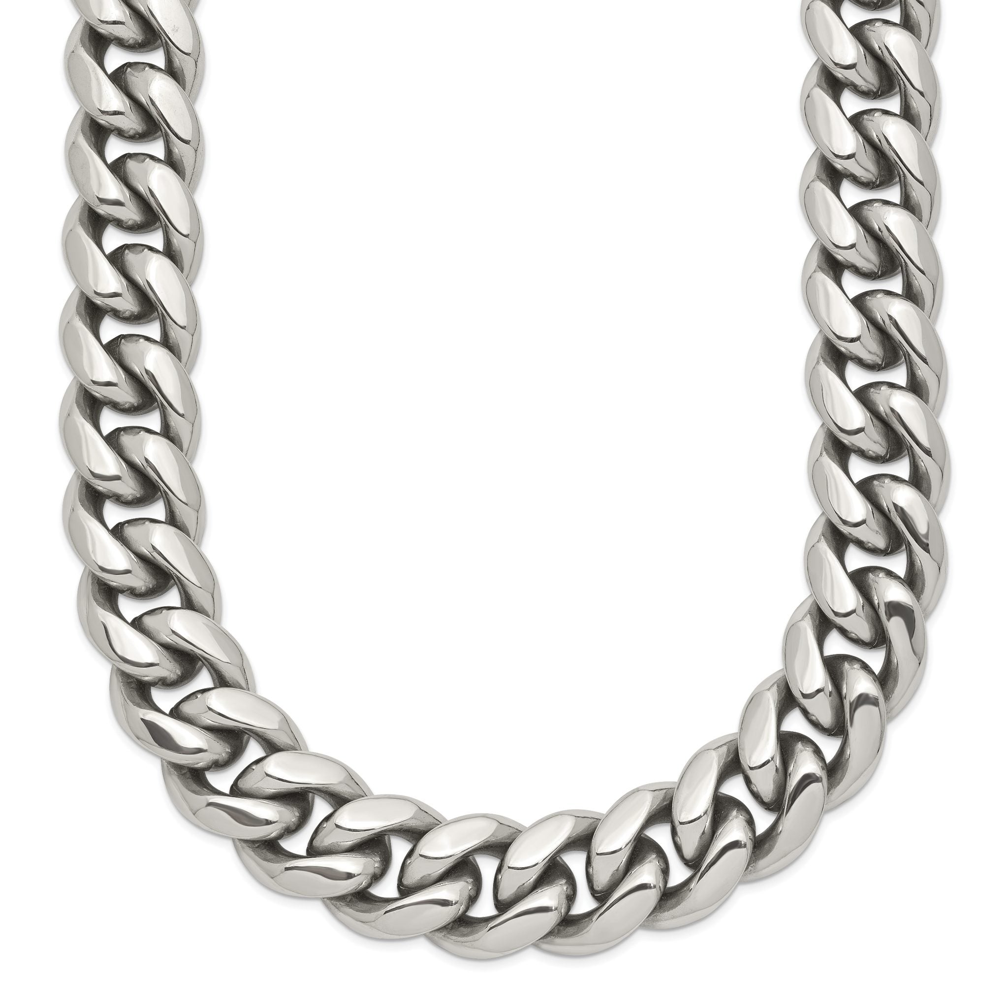 Chisel Stainless Steel Polished 24 inch Curb Chain Necklace Main image