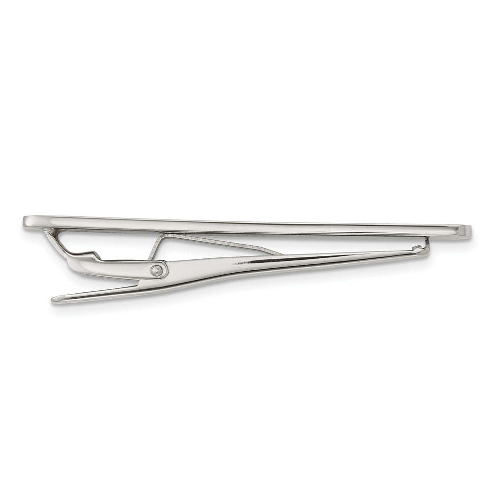Chisel Stainless Steel Men's Polished Engravable Tie Bar Gift Ready
