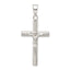 Sterling Silver 925 Polished Hollow 3D Crucifix Pendant