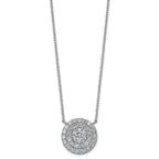 14kw 1 ctw Lab Grown Diamond VS+ F+ Heart Cluster Necklace