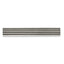 Stainless Steel Men's Tie Bar with Brushed Elegant Black Rubber Design