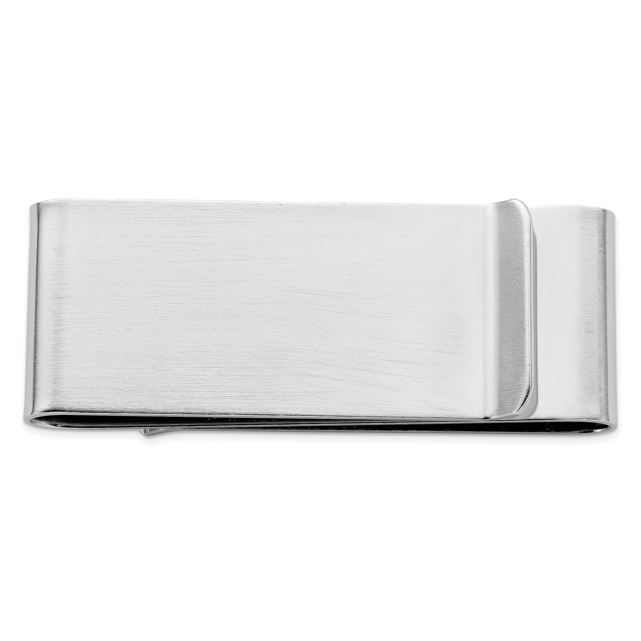 Rhodium-plated Kelly Waters Satin Double Fold Money Clip Main image