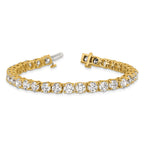 14k 16 carat Lab Grown Diamond VS/SI+ G+ Complete Tennis Bracelet