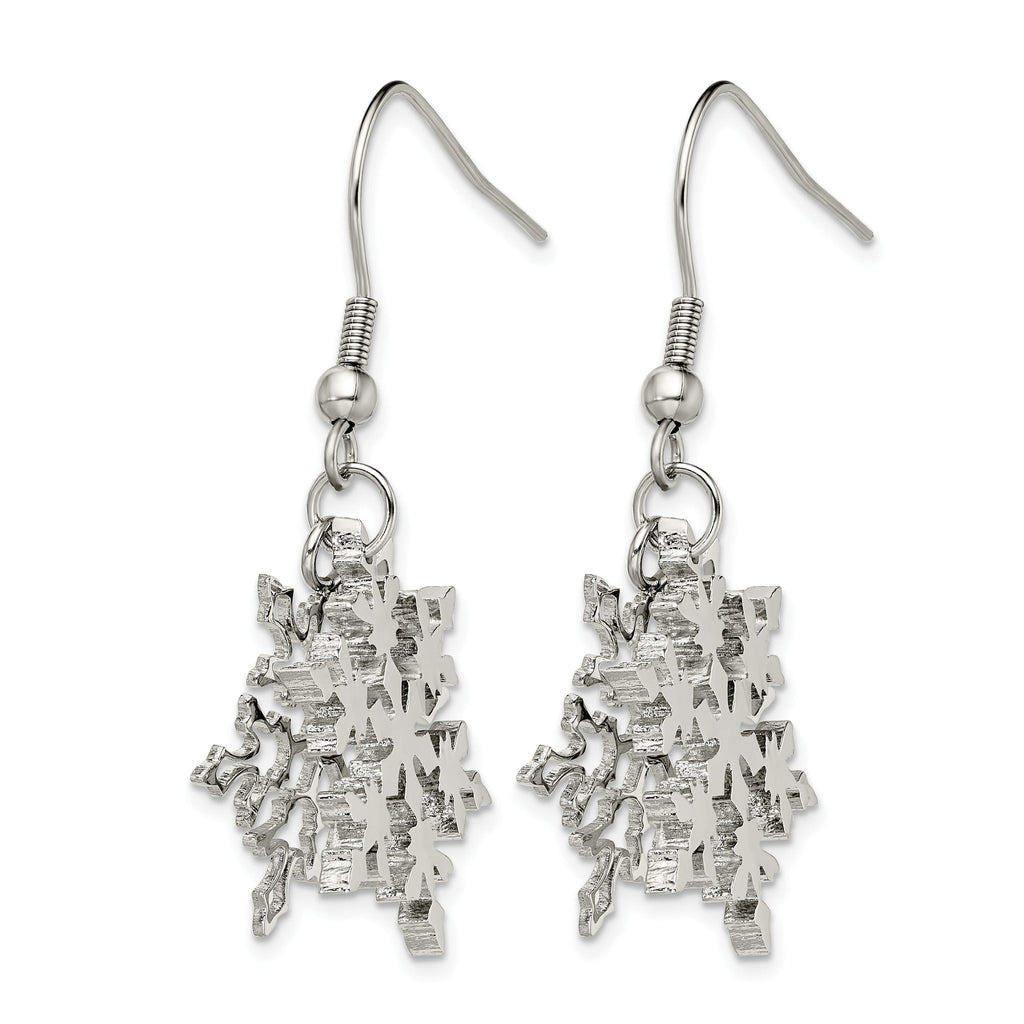Stainless Steel Polished Drop Dangle Earrings for Women