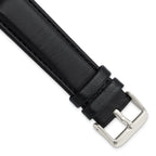 Black Glove Leather Watch Band in 24mm with Panerai-Style Buckle