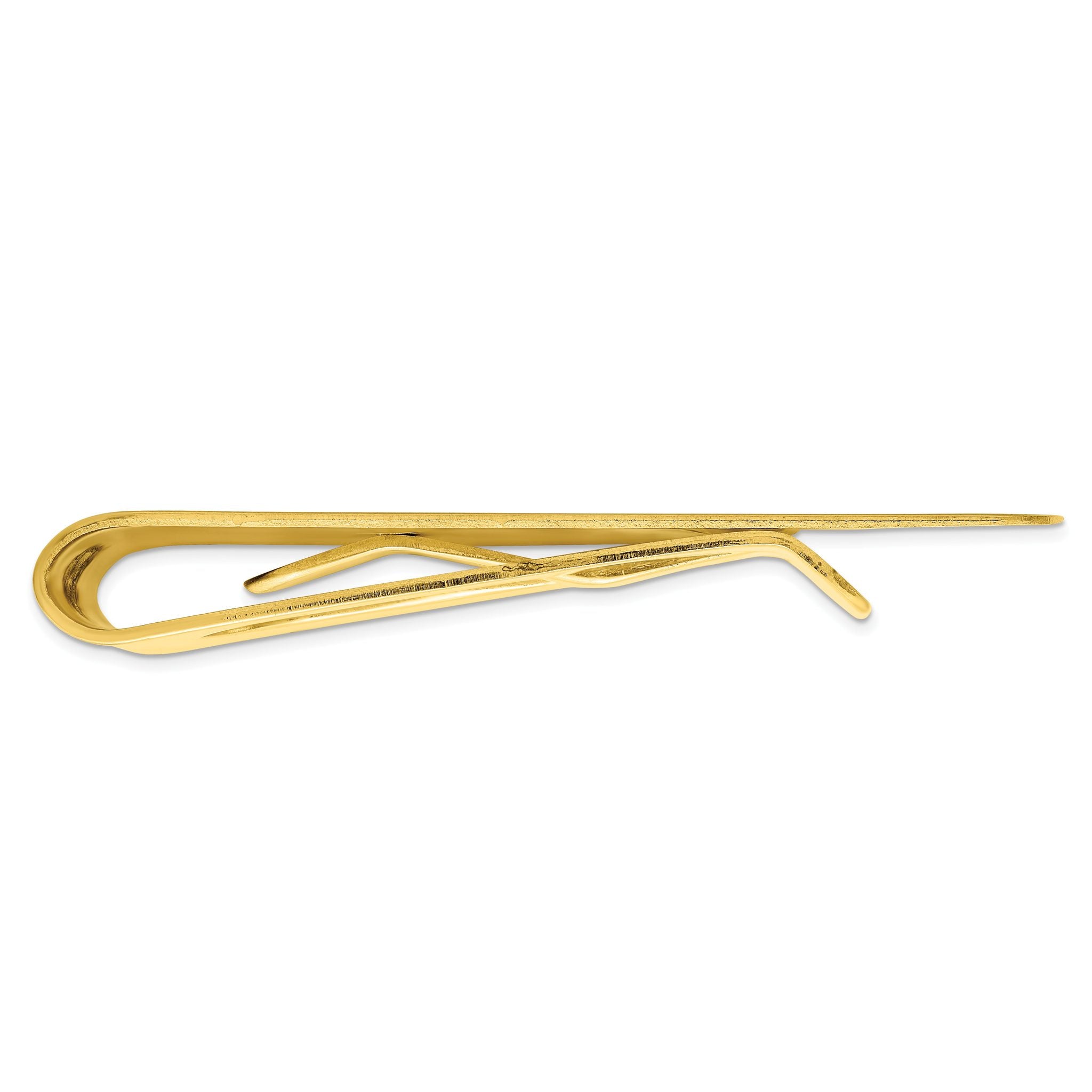 Gold-plated Kelly Waters Satin Rectangle Money Clip