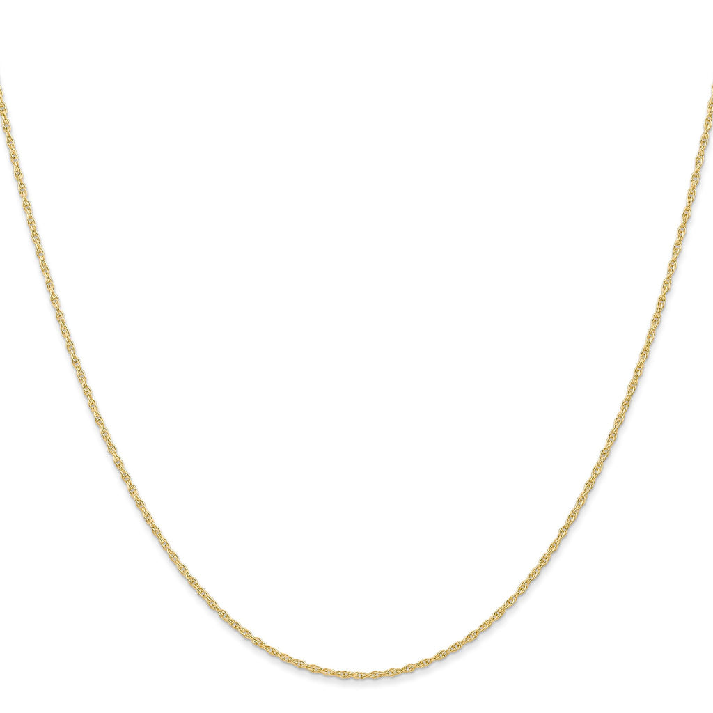 Women's 14K Yellow Gold Solid Carded Chain Necklace 0.95mm