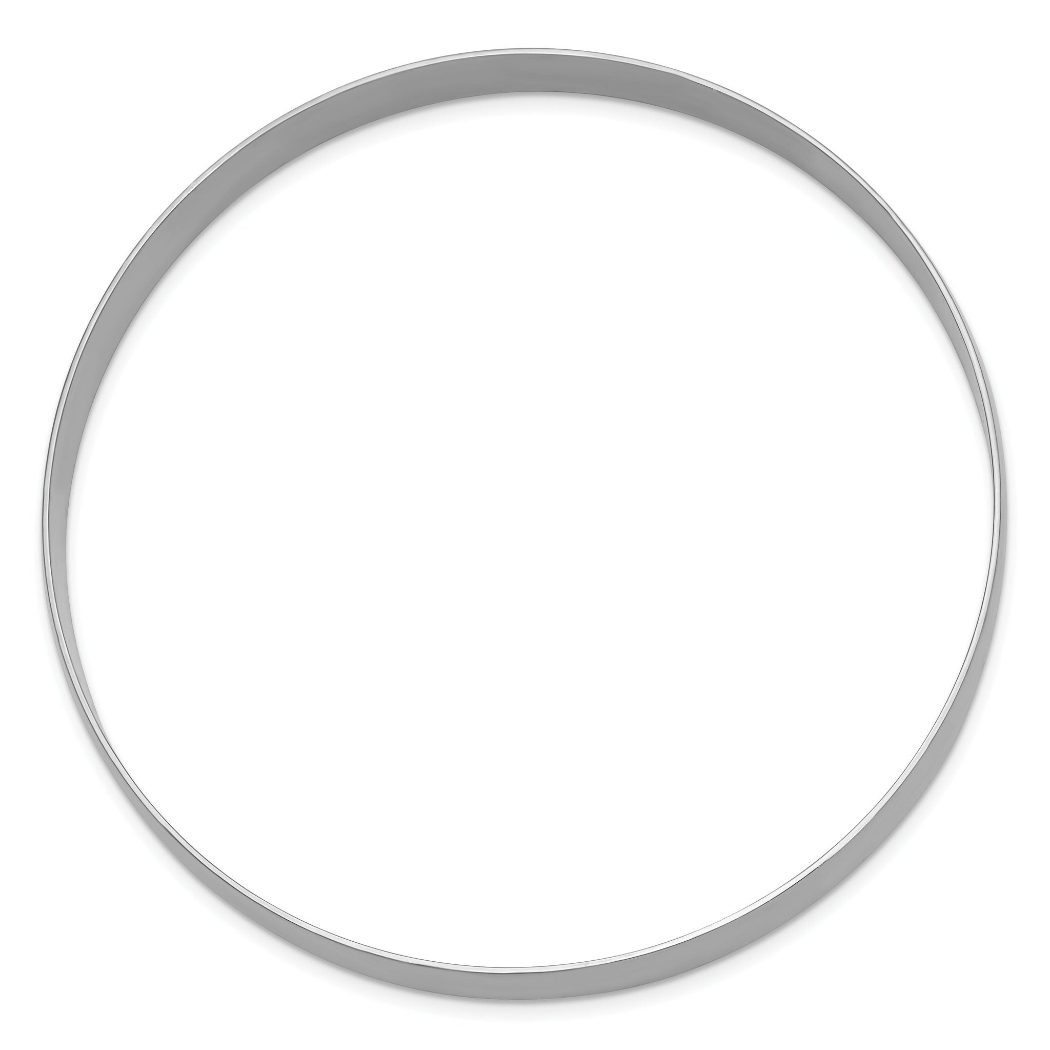 Sophia Jewelers 14K White Gold Polished Slip-On Bangle Engravable Secondary image