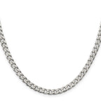 Sterling Silver Curb Chain Necklace 5mm