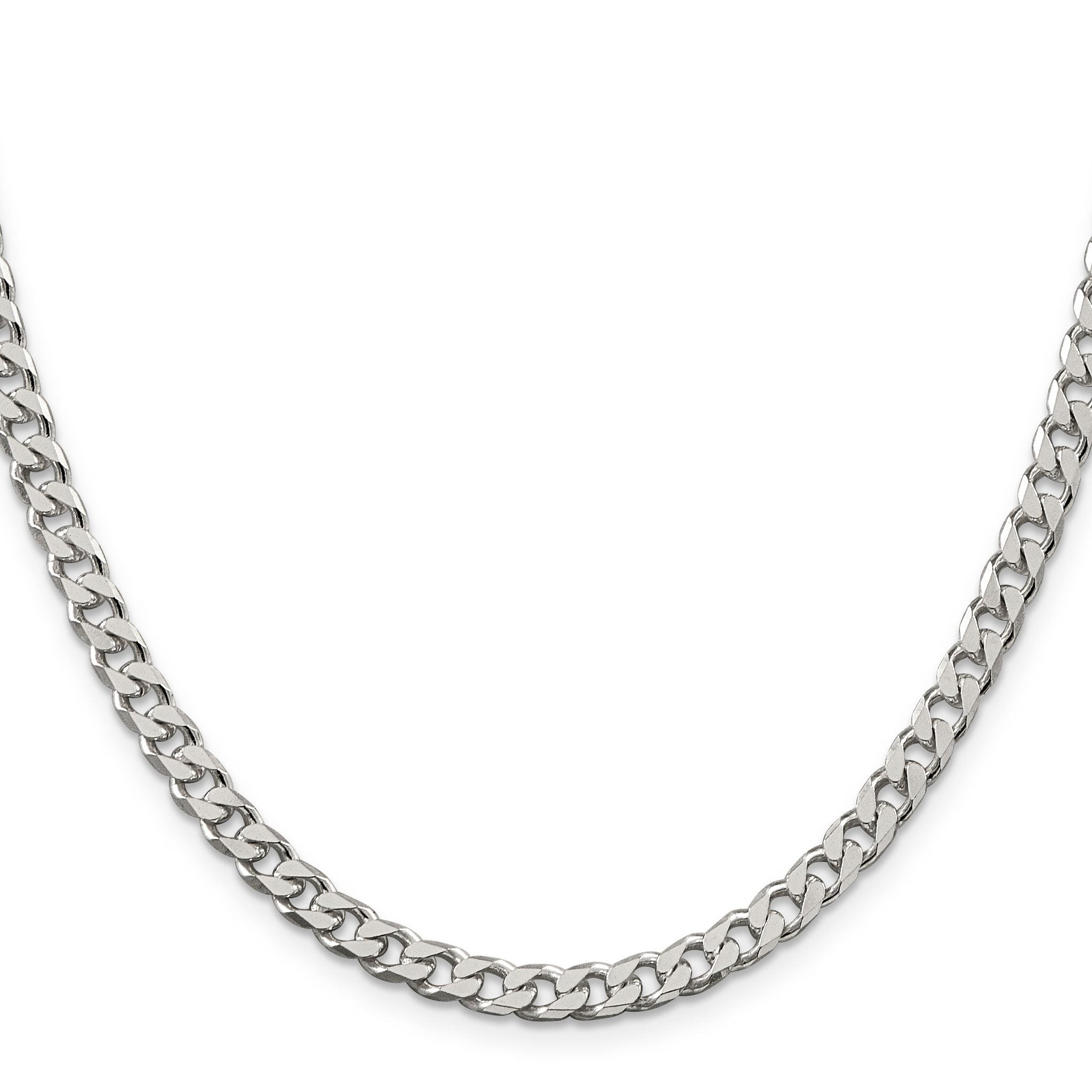 Sterling Silver Curb Chain Necklace 5mm