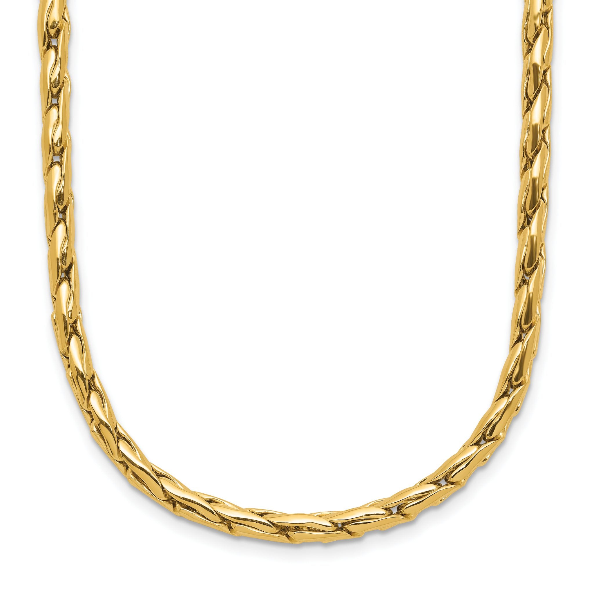 14K Polished 3.5mm Fancy Link Necklace Main image