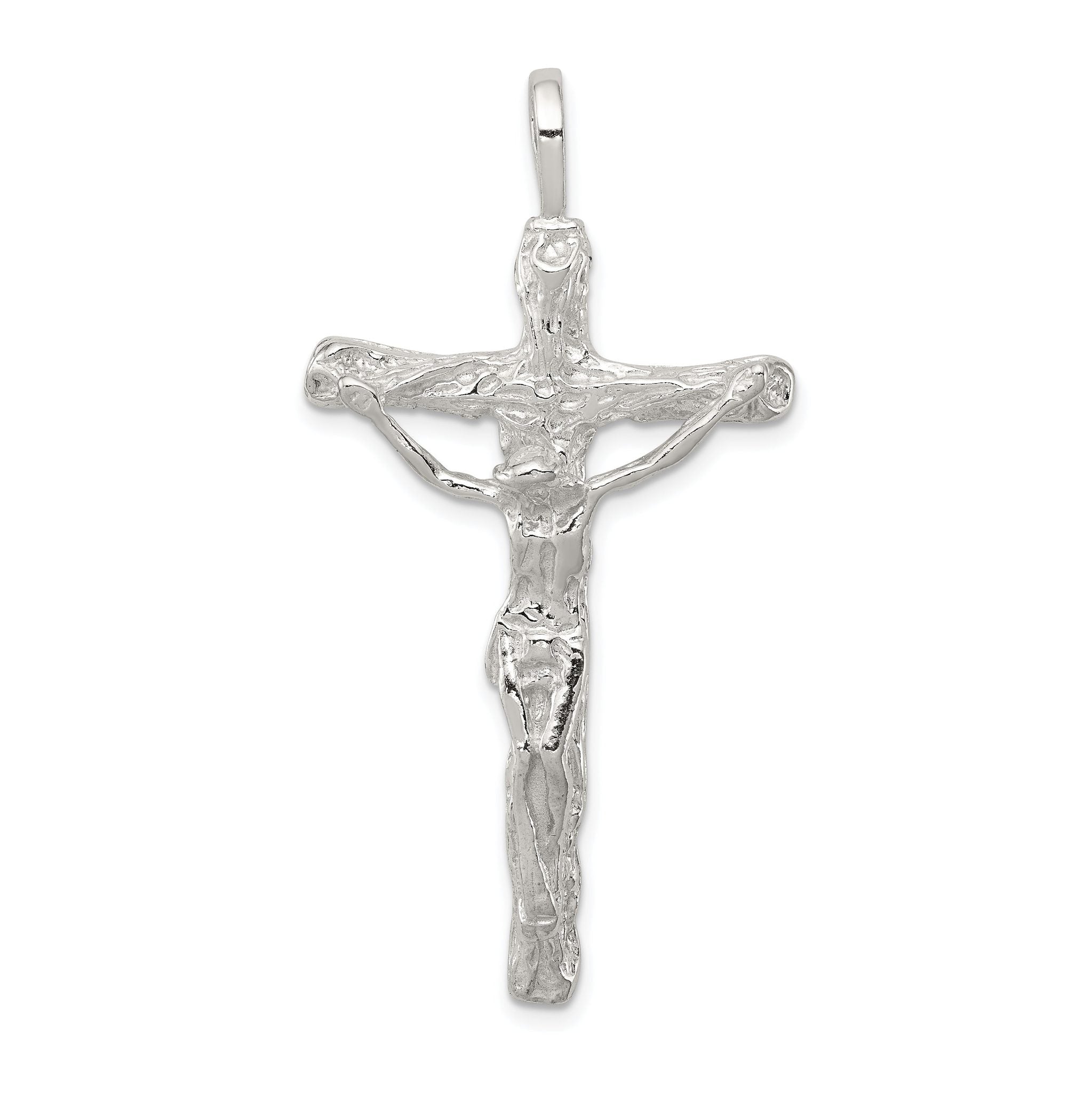 Sterling Silver 925 Crucifix Pendant with Polished Anti-Tarnish Finish Main image