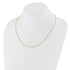 14K Adjustable 1.2mm Diamond Cut Rope Chain