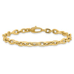 14K 7.5in Polished Fancy Link Bracelet