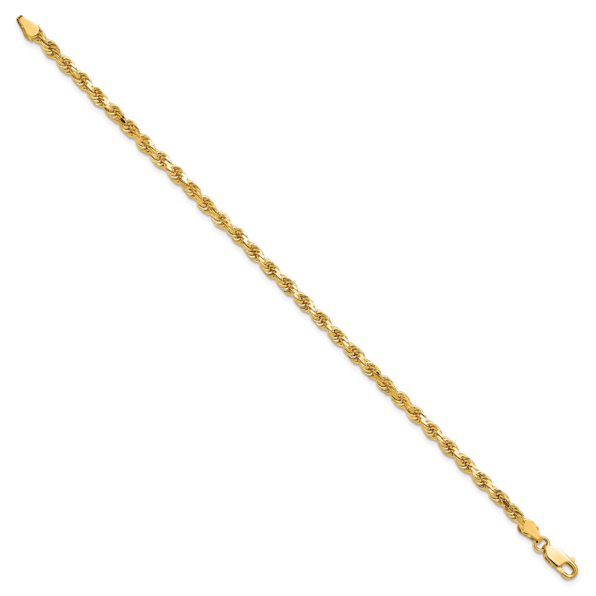10k 3.5mm Diamond-cut Rope Chain Secondary image