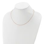 Diamond-Cut Cable Chain in Rose Gold-Plated Sterling Silver