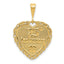 14K Gold Reversible 25th Anniversary Charm with Polished Finish