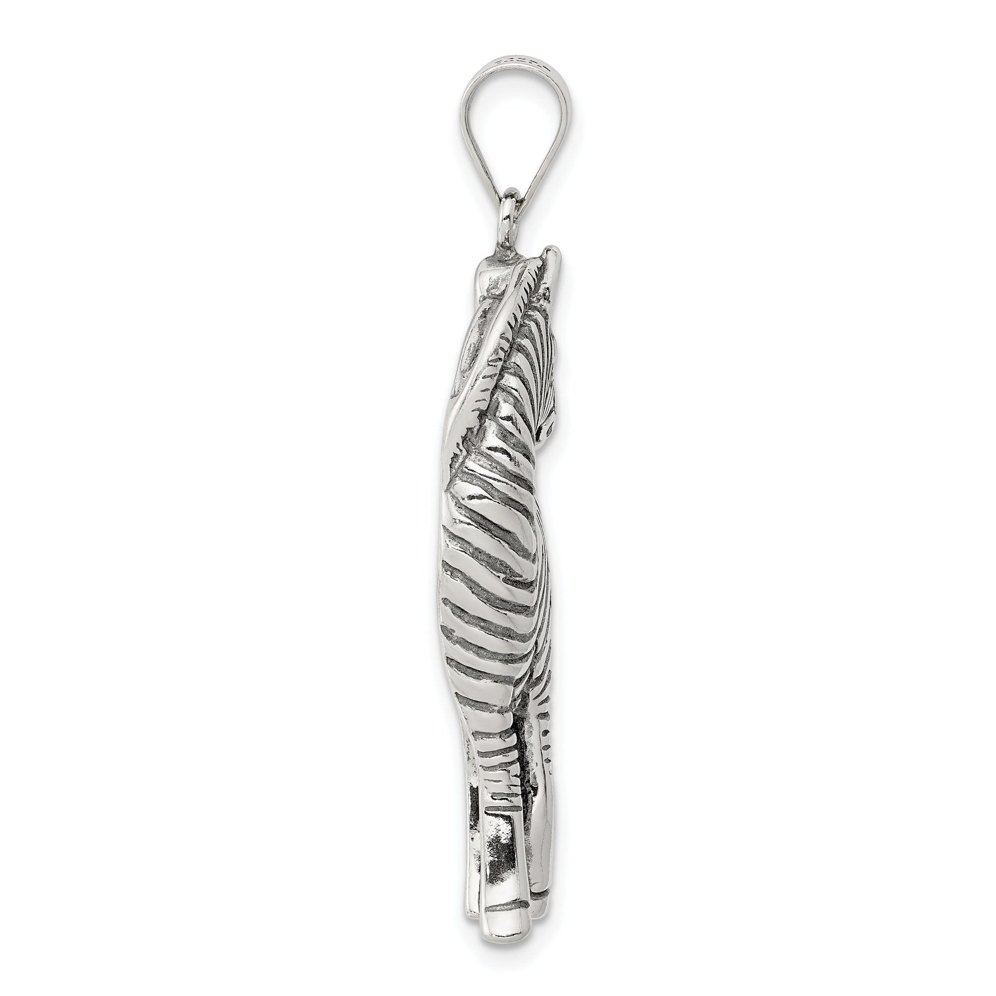 Sterling Silver 925 Antiqued Zebra Pendant for Men by Sophia Jewelers Secondary image