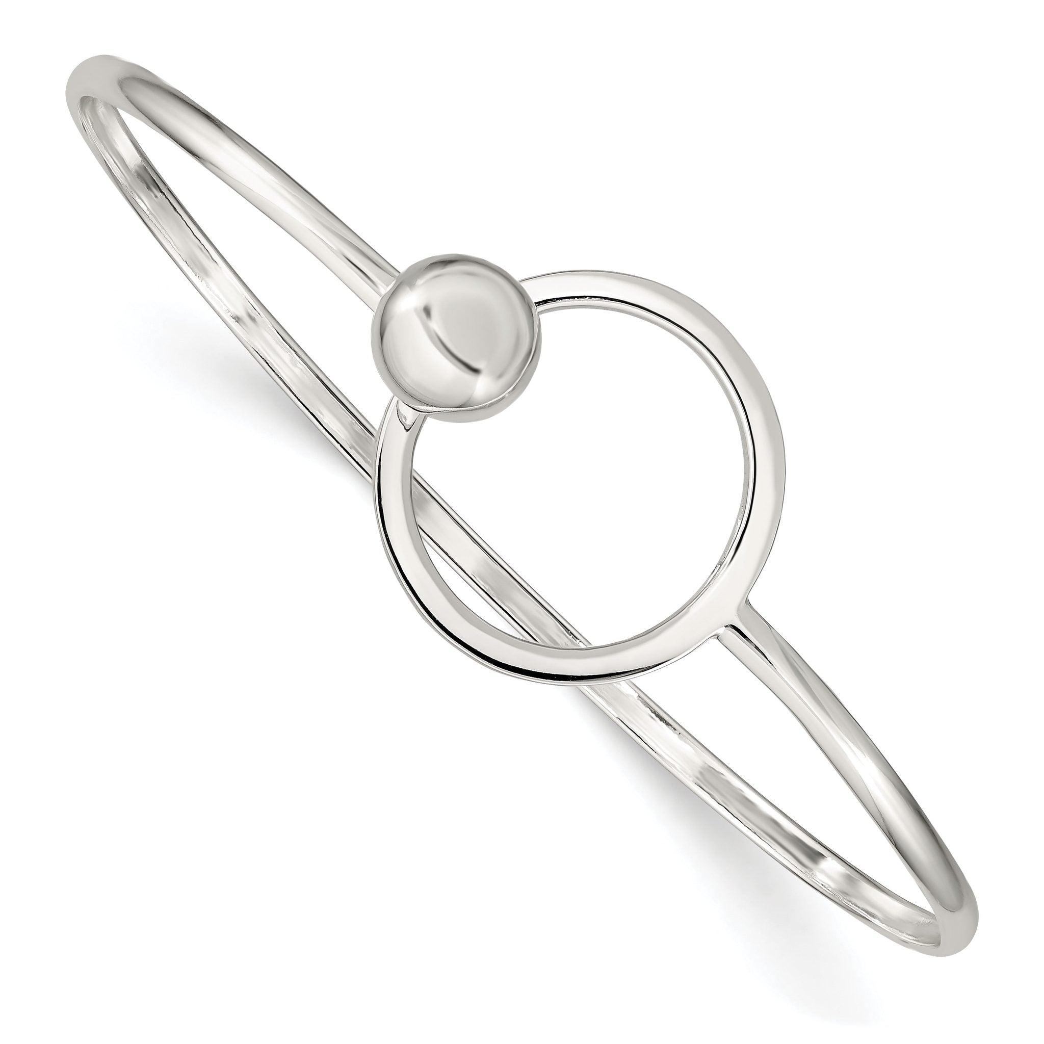 Sophia Jewelers 925 Sterling Silver Polished Bangle Bracelet for Women Main image