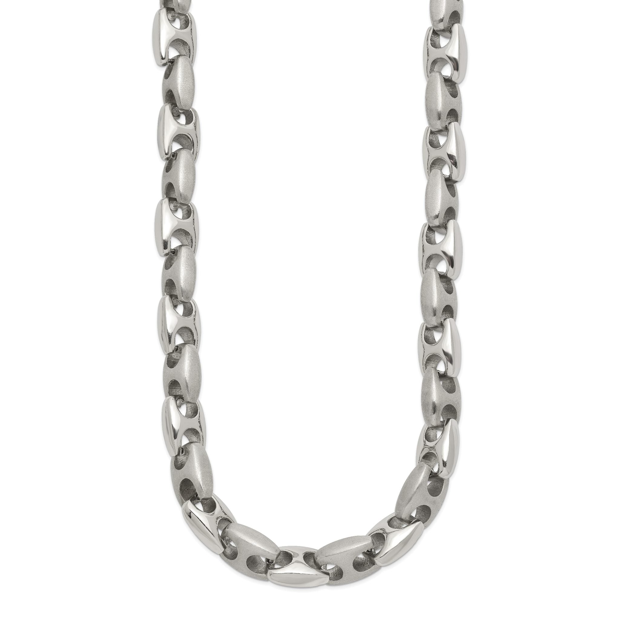Chisel Stainless Steel Brushed and Polished 20 inch Necklace Secondary image