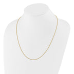 Sterling Silver Gold-plated Adjustable 1mm Spiga Chain