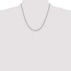 Polished Paperclip Chain Necklace in Sterling Silver