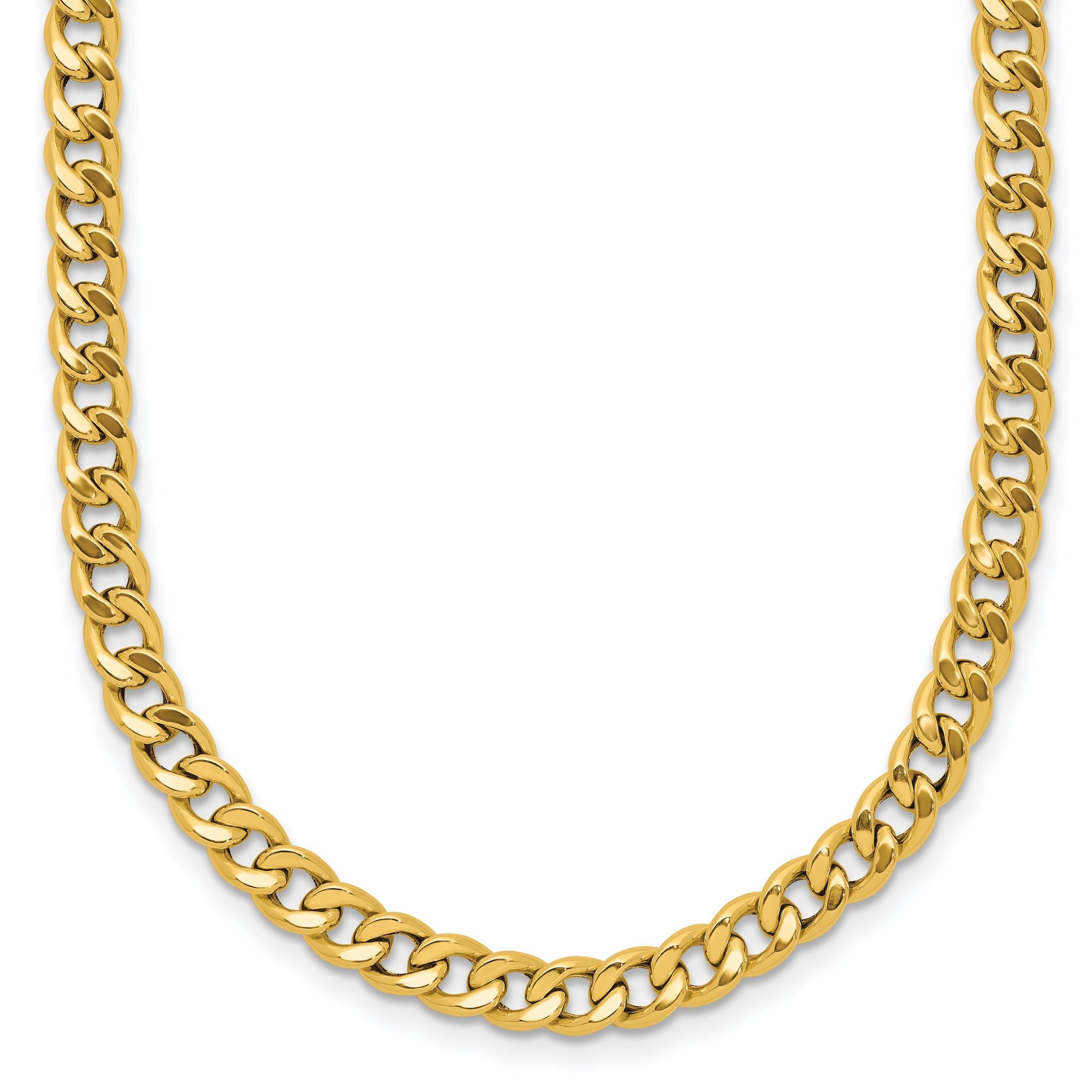 14K Polished Fancy Link Necklace Main image