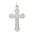 Sterling Silver 925 Cross Pendant with Polished Anti-Tarnish Finish