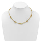 14K Polished Fancy Anchor Link Necklace