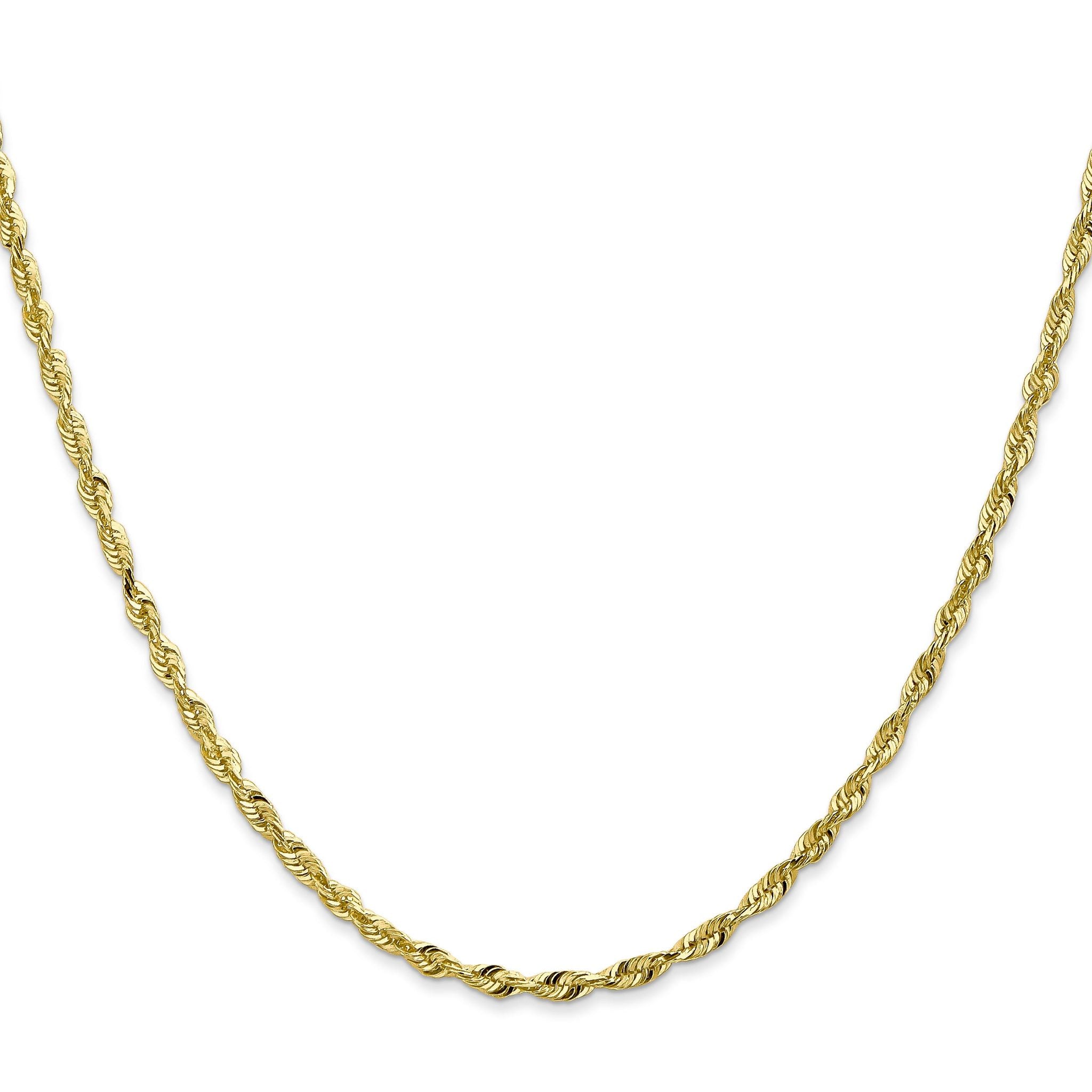 10k 2.50mm Extra-Light D/C Rope Chain