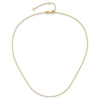 0.95mm 10K Yellow Gold Round Cable Chain