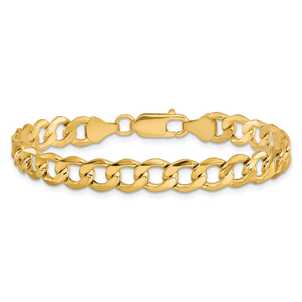 Curb Chain Bracelet in 14K Yellow Gold, 7mm