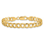 Curb Chain Bracelet in 14K Yellow Gold, 7mm