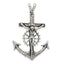 Sterling Silver 925 Polished Mariner Crucifix Charm Elegant Vintage Design