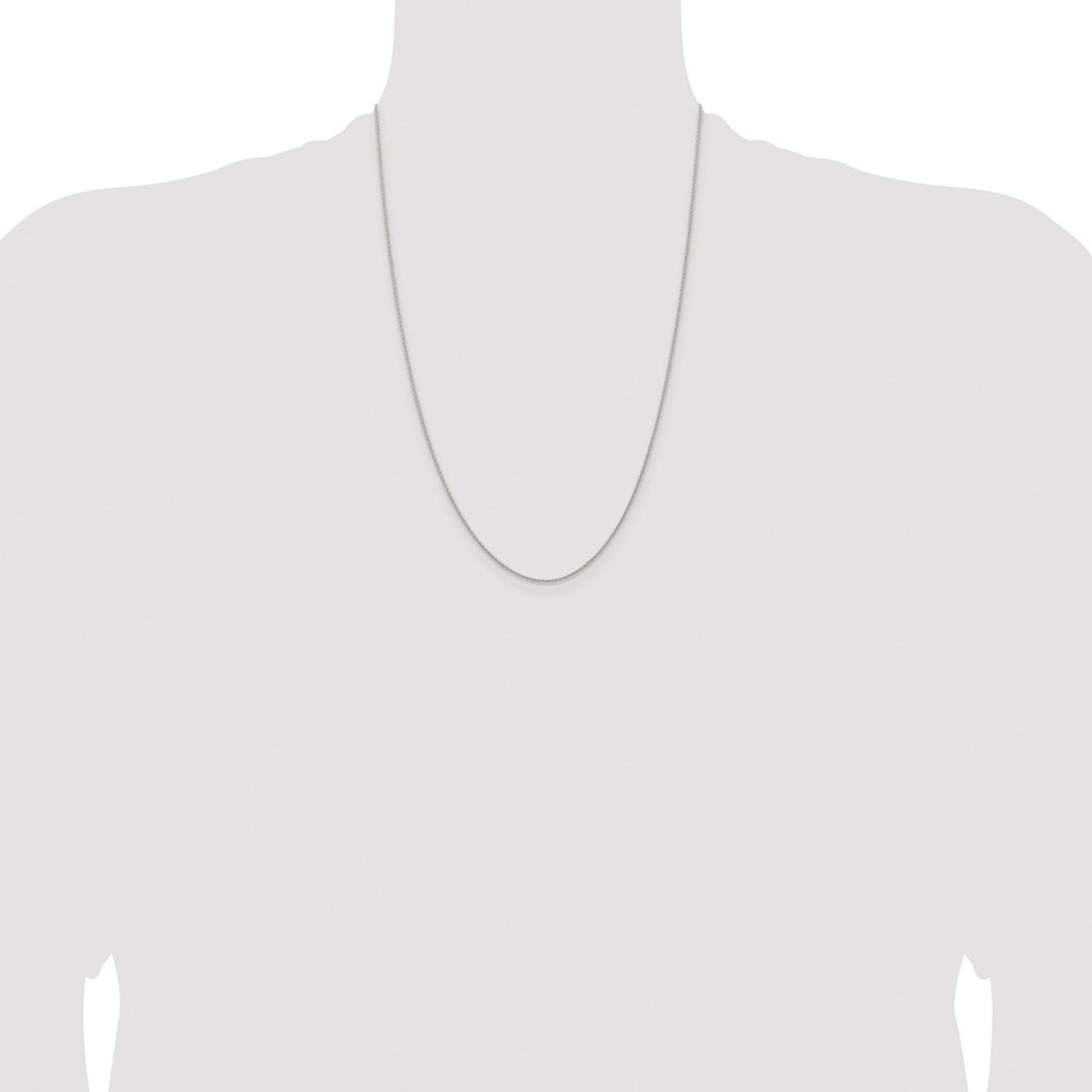 Diamond-Cut Spiga Chain Necklace in Sterling Silver