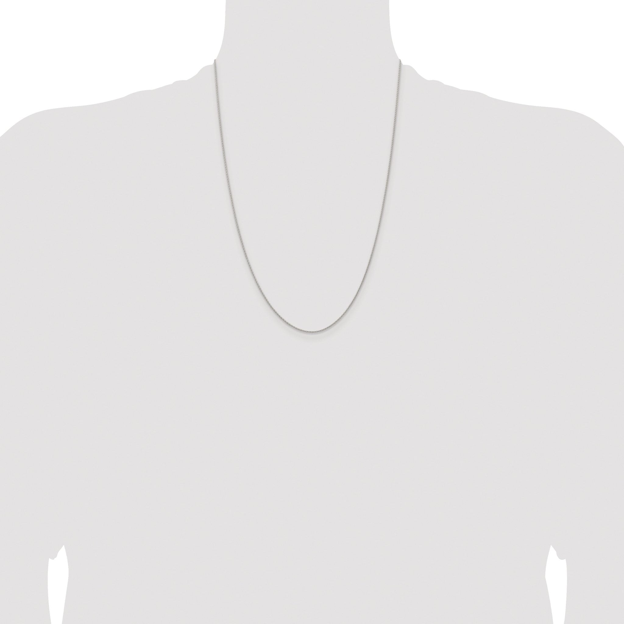 Diamond-Cut Spiga Chain Necklace in Sterling Silver