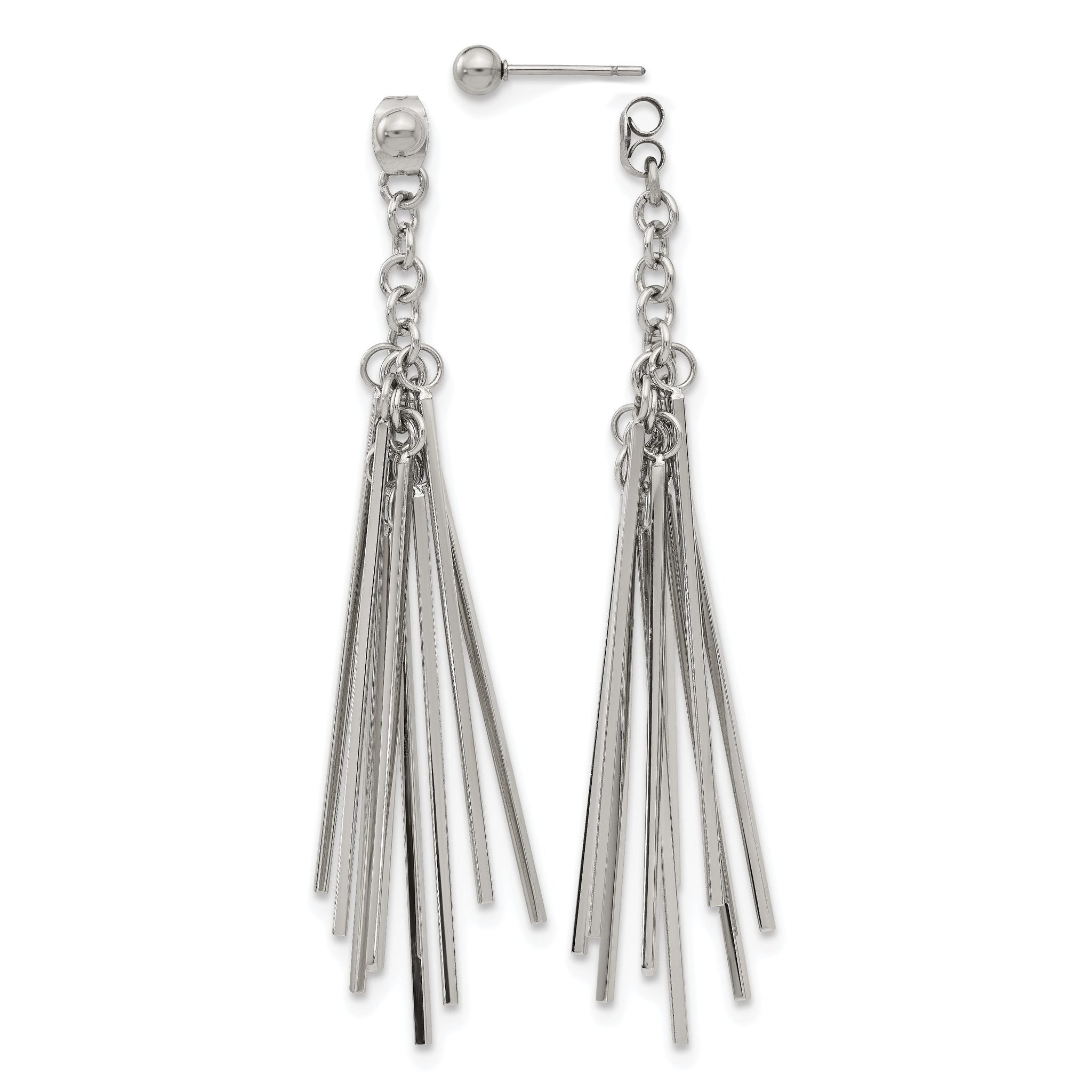 Stainless Steel Polished Drop Dangle Earrings for Women Main image