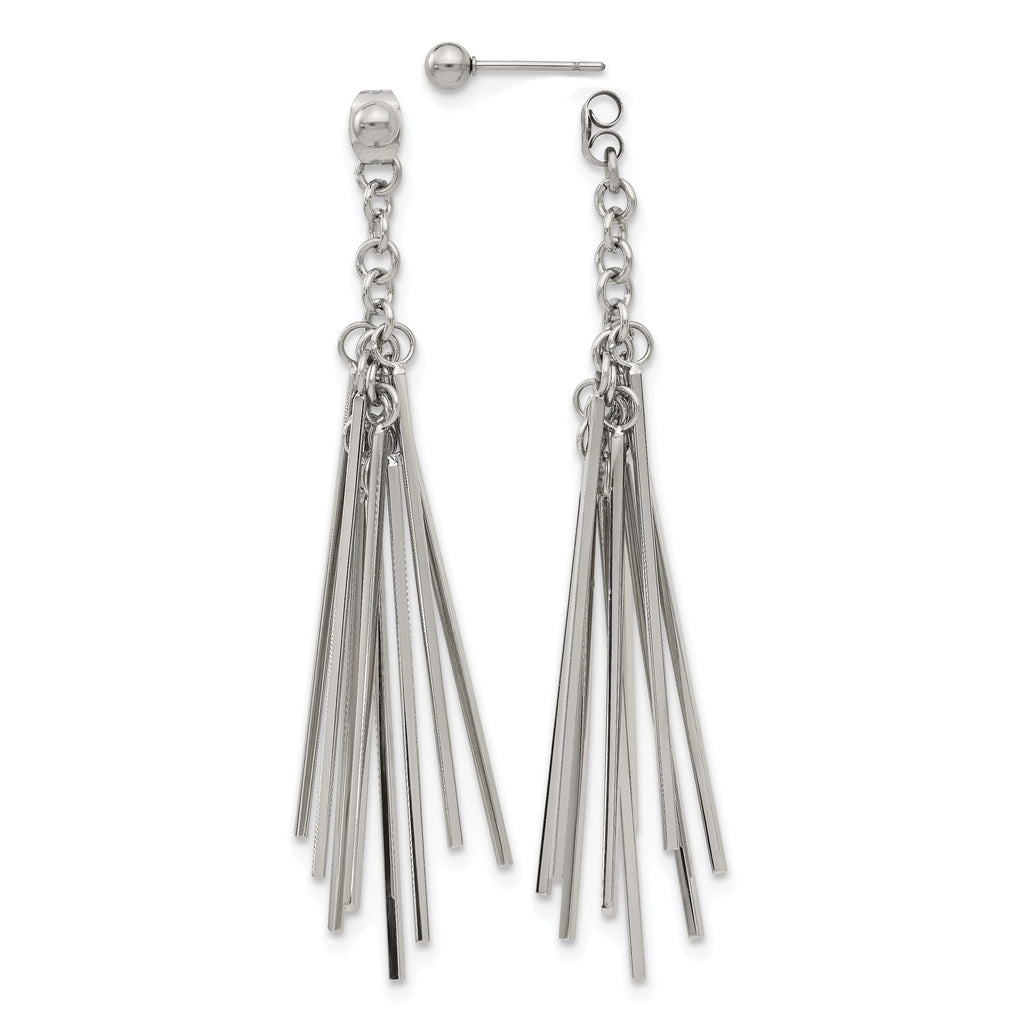 Stainless Steel Polished Drop Dangle Earrings for Women
