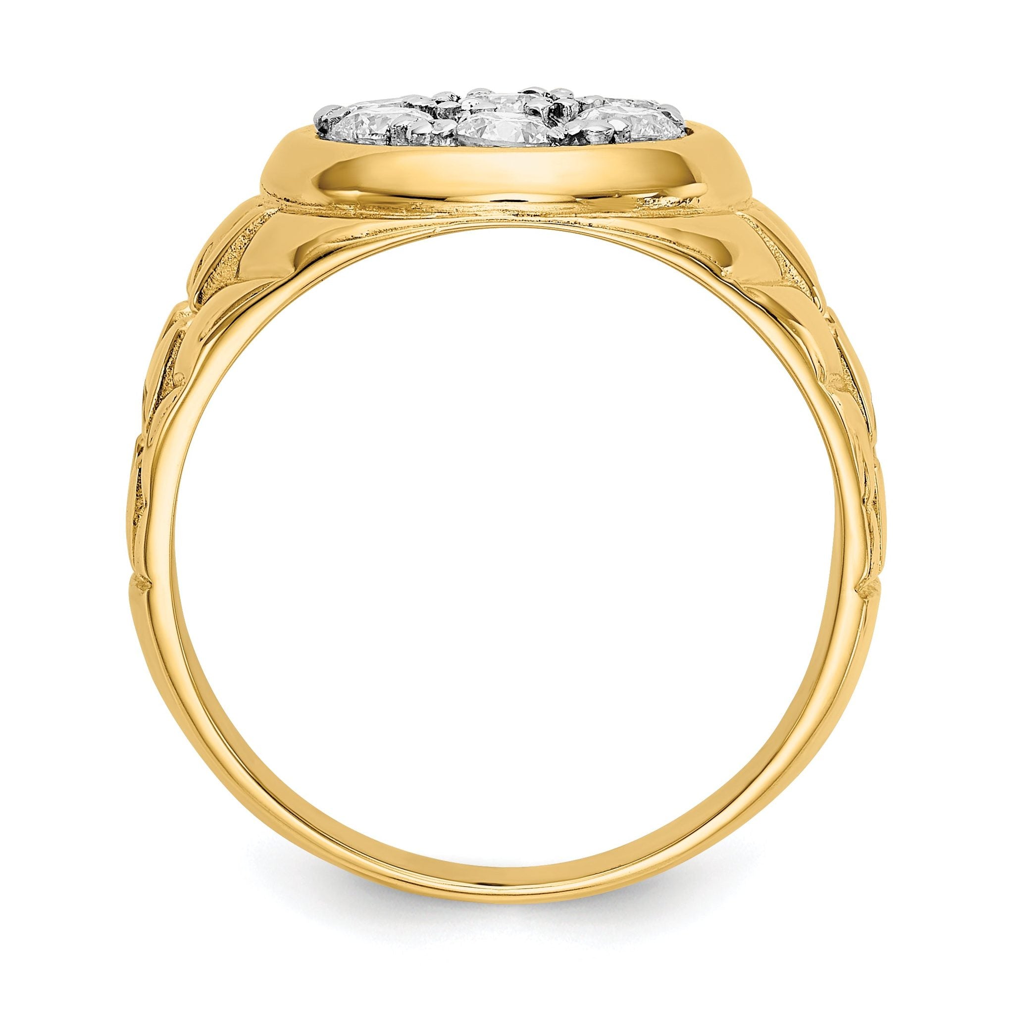 14K A Diamond men's ring Secondary image