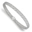 14K w/White Rhodium-Plated-plating Fancy Stretch Bangle Bracelet