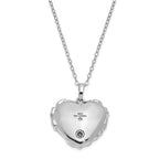 Sentimental Expressions Sterling Silver CZ Bandaged Heart Ash Holder 18 Inch Necklace