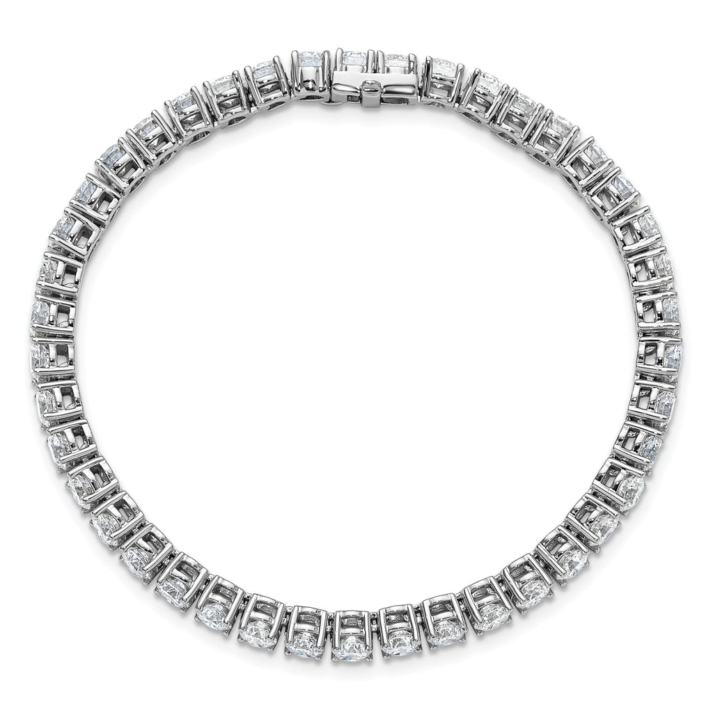 14k White Gold  10 carat Lab Grown Diamond VS/SI+ G+ Complete Tennis Bracelet
