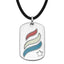 Sophia Jewelers Sterling Silver Enamel Dog Tag Necklace Gift Ready