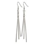 Stainless Steel Polished Drop Dangle Earrings for Women
