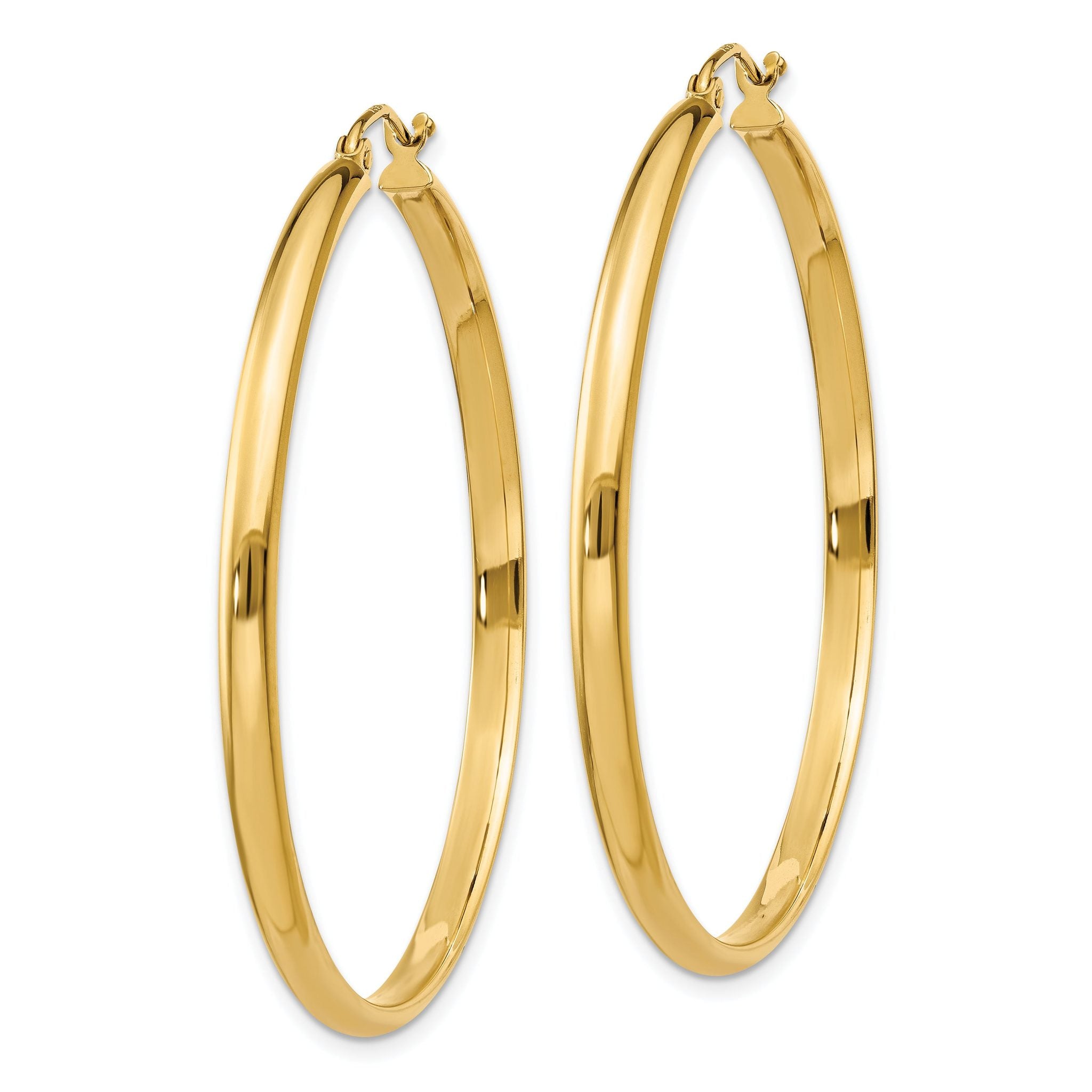 14k Polished Hoop Earring Secondary image