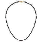 14k 4-5mm Black Near-Round Freshwater Cultured Pearl 7.5 inch Bracelet