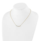 14k 1/2 carat Lab Grown Diamond VS+ F+ Complete 18 inch Fashion Bar Necklace